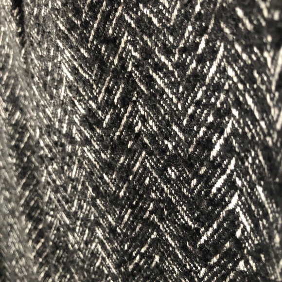 ZARA Inverted Lapel Herringbone Coat - Picture 10 of 16